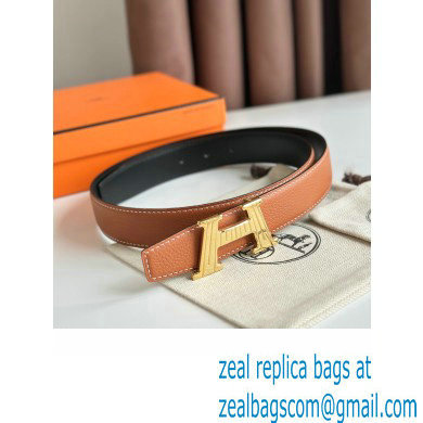 Hermes H Take Off belt buckle  &  Reversible leather strap 32 mm 07 2023
